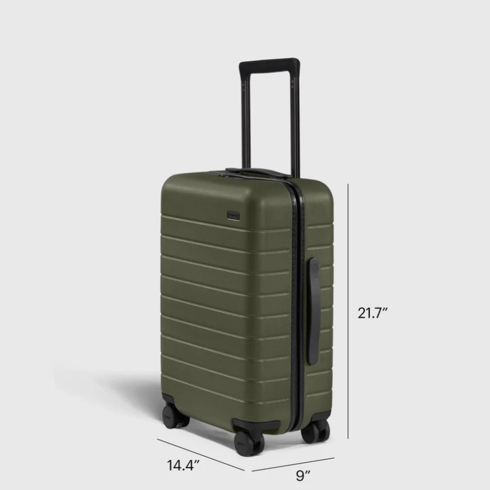 Away The Carry-On Olive Green Hardshell Carry-On Luggage